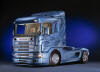 Svempas the "Shark" en Scania R144L 530, byggnation i 4 mm aluminiumplt handknackat av Tord "the Hammer"berg vid Eksj M&T efter designskisser och ritningar frn Jan Richter. Mer n 1500 timmar har lagts ned p utformning av kjolpacket, sttfngare, vindavvisare solkeps; ven fotstegskpor ro gjorda i aluminium.