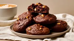 Recept på kakaokakor med valnötter – spröda kanter, mjuk mitten