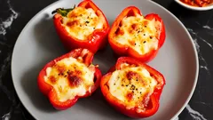Hur man lagar omelett i paprika: recept på en imponerande frukost